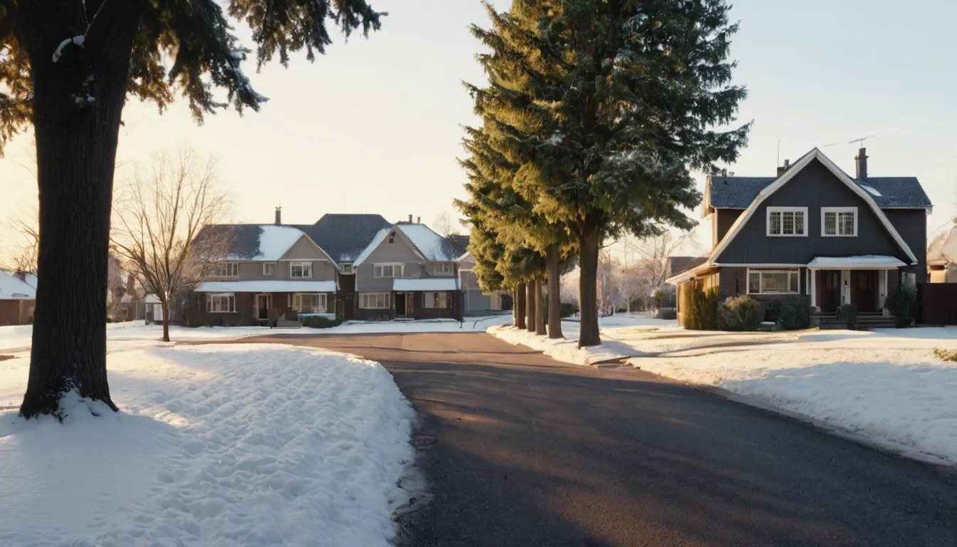 A neighborhood street with mature trees in Camden